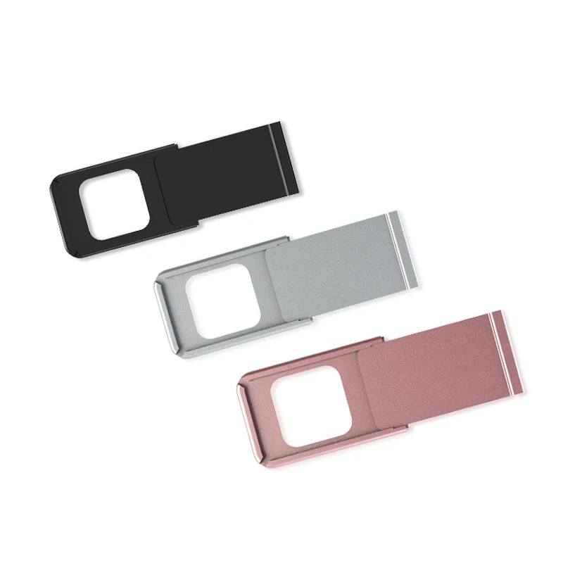 

2018 hot selling oem logo accepted metal webcam cover for computer and smartphone, Black;pink;silver