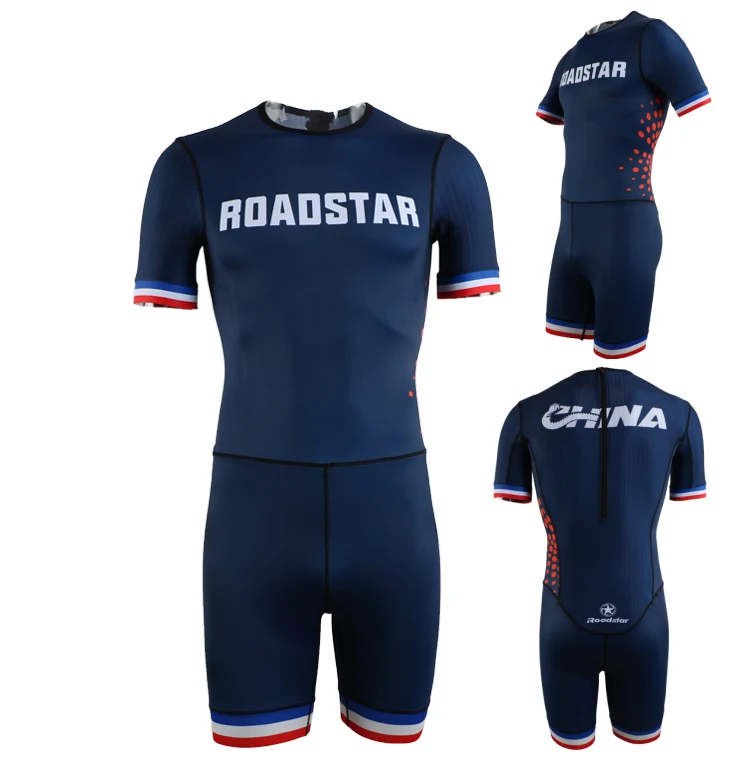 

Bespoke inline racing fit suit China custom speed suits