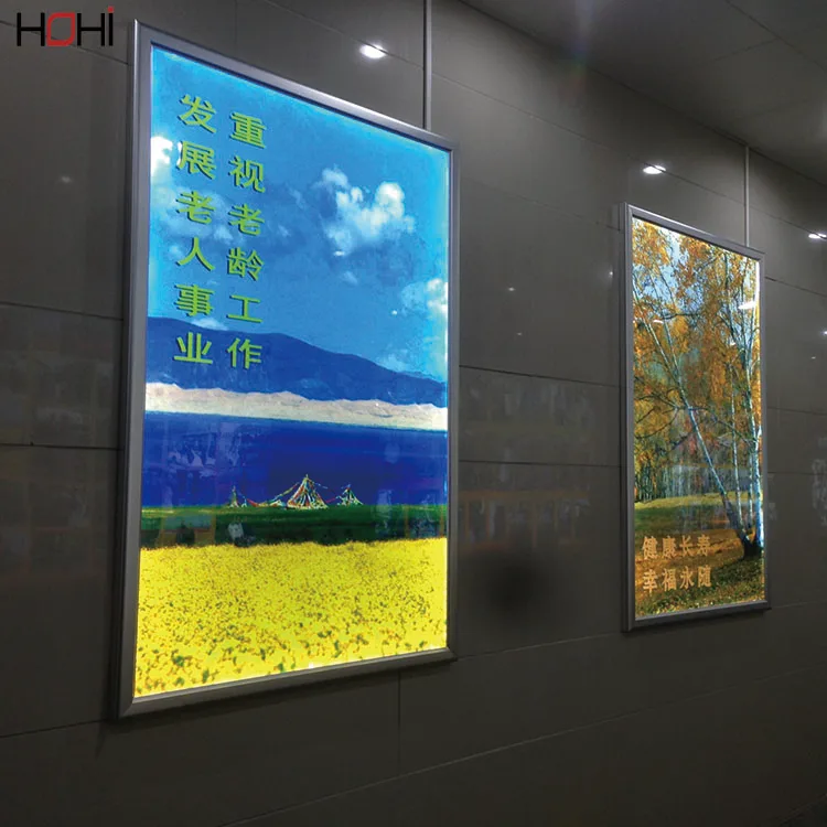 
2019 design custom double-sided printing led animation light box display for advertisement aluminum outdoor standing 