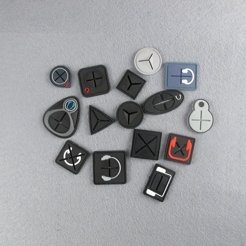 

China Factory Made Stock 3D Soft PVC Headphone Hole Patch for Bag, Follow pantone color chat