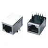 Sale 100m 10/100base-t Right Angle For Board Computers Single Port 100 Base-t With Leds 8p8c Socket Connector Rj45 Magnetic Jack