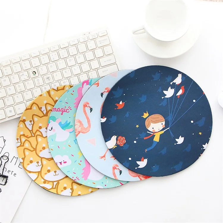 

High Quality Customized Transfer Printing Round Shape Mouse Pad, Requested