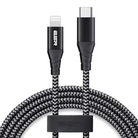 

ESR Ready To Send 3.3ft/1m USB Type-C To L Standard TPE mobile phone MFI charger cable