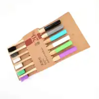 

6 Pack Eco Round Handle Bamboo Toothbrush
