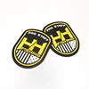 Fashion Injection Mould Labels Custom Soft PVC Rubber Uniforms Patches with 3D Raised Brand Logo