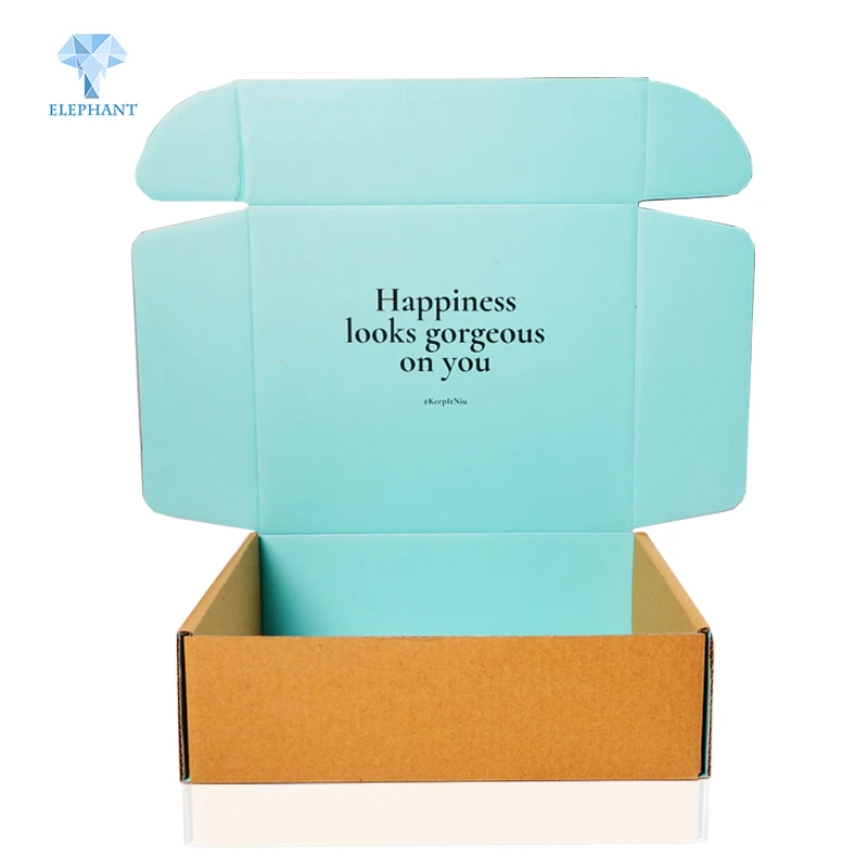 

Custom Eco Friendly Color Printing Corrugated Paper Clothing Packaging Shipping Box