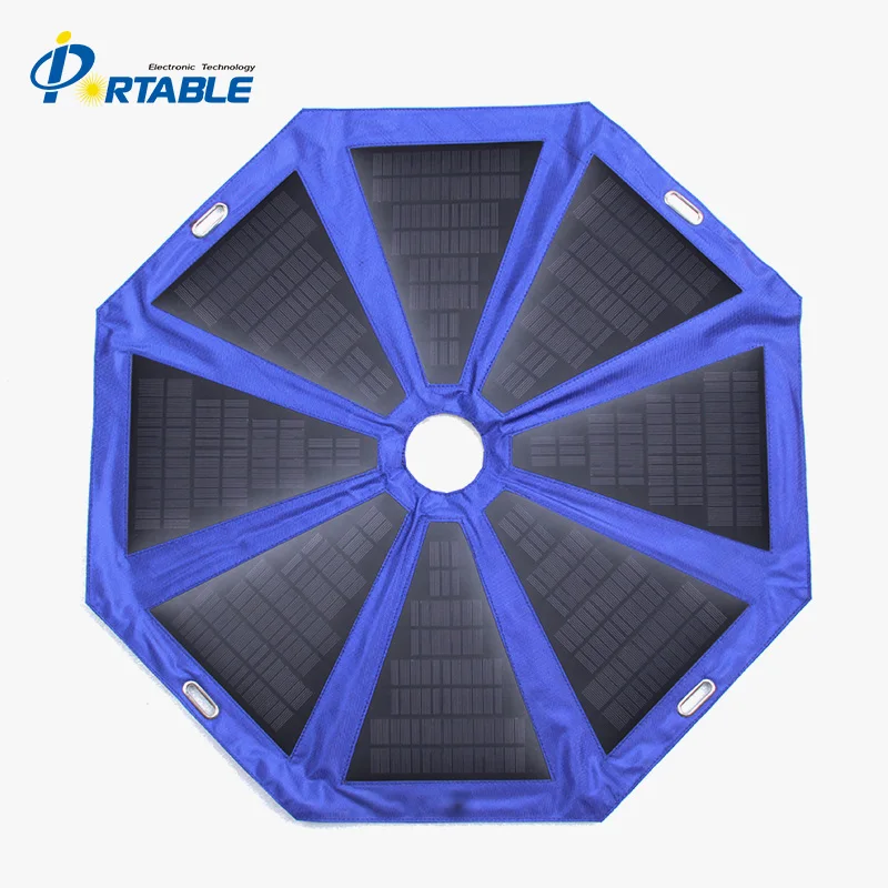 

factory wholesale portable waterproof 24w solar charger umbrella for outdoor