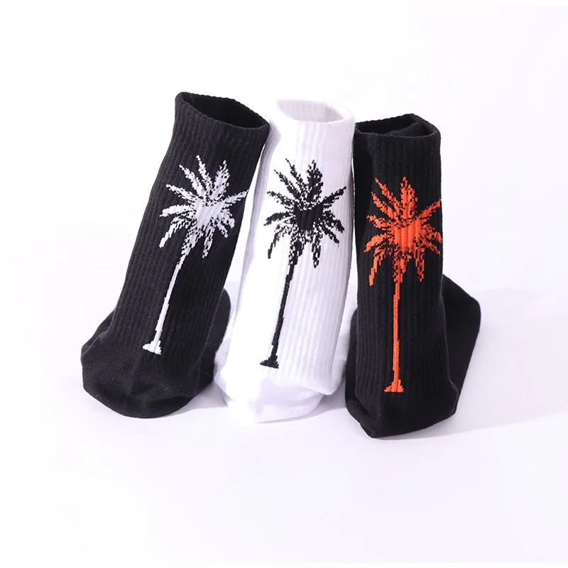 

KANGYI Palm Tree Design Sport Socks Man Plant Pattern Crew Cotton Socks, Pictures