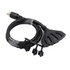 L14-30P to 5-20R Generator Extension Cord with thermal protectors 10AWG 25ft
