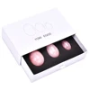 3 in one set jade yoni eggs gemstone with Neutral box