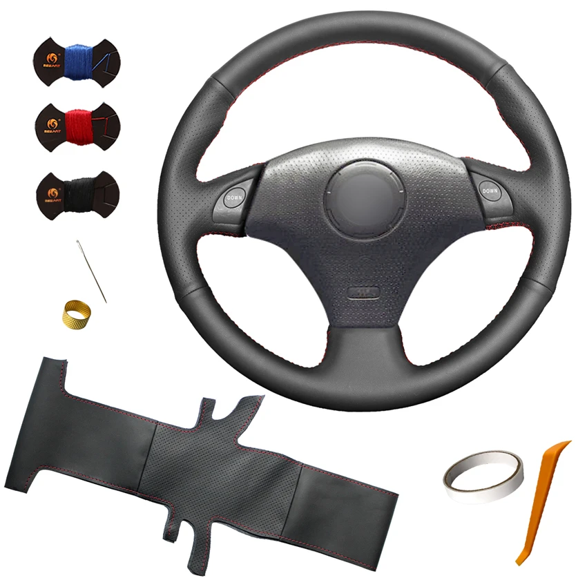

Hand Stitching Artificial Leather Steering Wheel Cover for Toyota RAV4 Corolla Celica MR2 1998 1999 2000 2001 2002 2003 2004