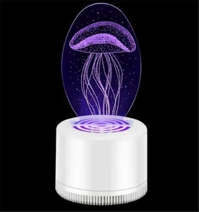 Image of Creative 3D Mosquito Killer USB LED Electric Mosquito Killer UV Lamp Bulb Fly Bug Insect Pest Trap Light Baby Radiationless