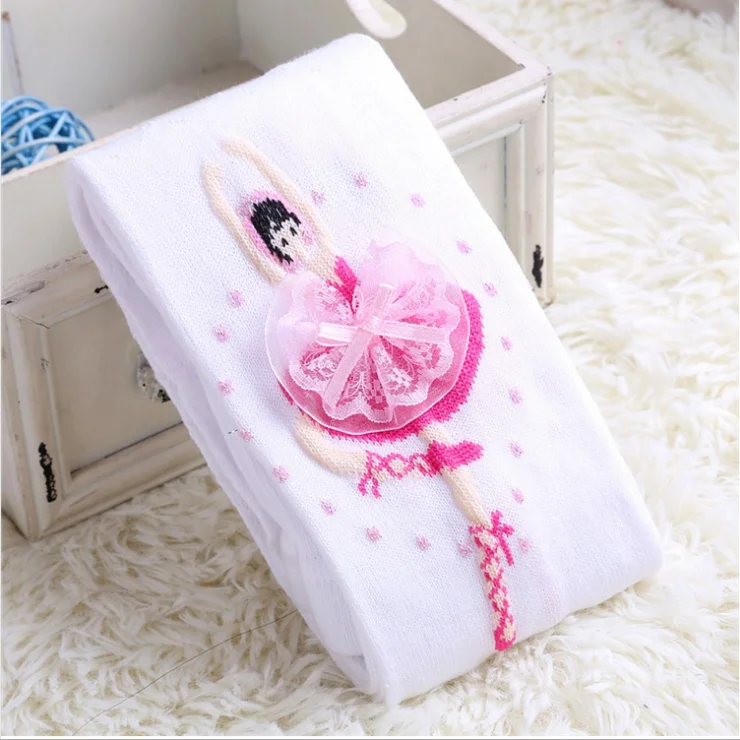

Fashion baby girl soft tights ballet girls tights black cotton knitted seamless tights for children
