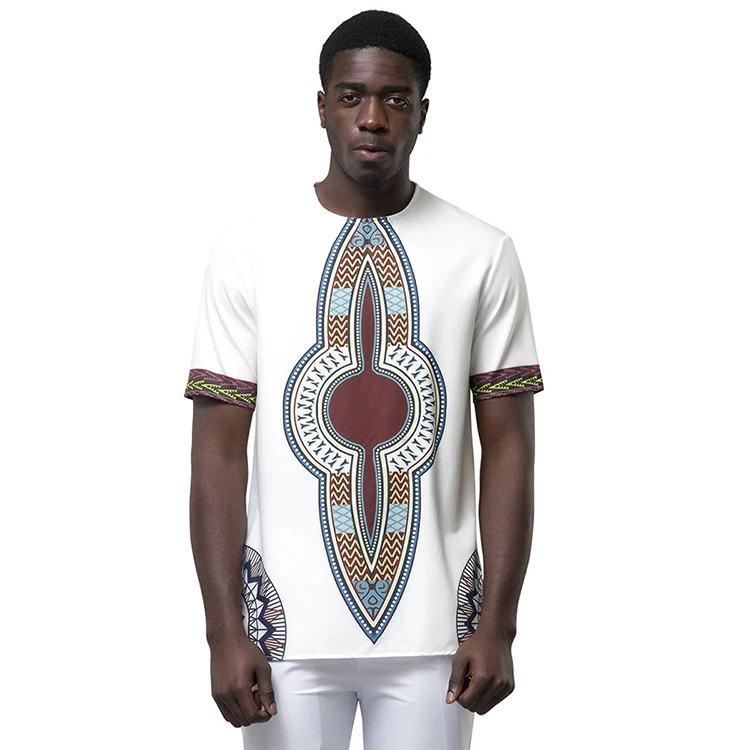 

2019 Latest Design Short Sleeve Casual Crew Neck African Dashiki Clothing For Men, As show