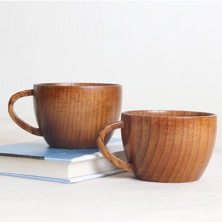 

Wholesale Cheap Tea Cup Vintage Wooden Tea Cups, Natural wood color