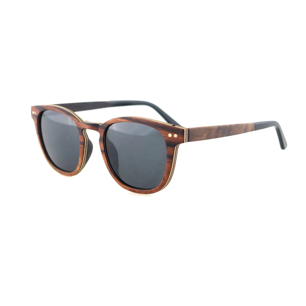 

Fashion Waterproof OEM Polarized Wooden Sunglasses with Glasses Case