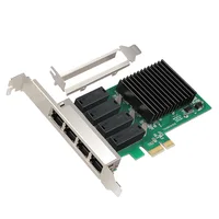 

4 Port PCI-E X1 Gigabit Ethernet Network Card 10/100/1000Mbps LAN Adapter Controller Wired Realtek 8111H