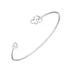 Wholesale Latest Designs Adjustable White Gold Bangles