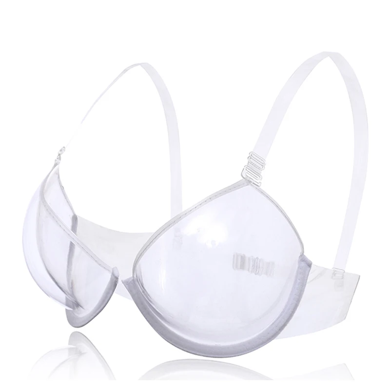 

Fashion Transparent Clear Push Up Bra Strap Invisible Bras Women Underwire New