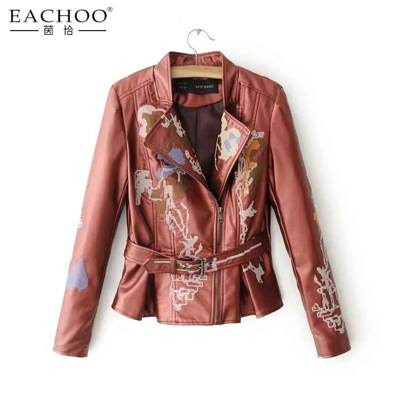 

New Style Hot selling women faux tailor leather jacketss, Picture