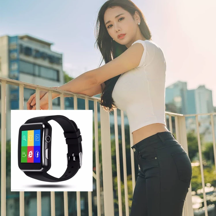 

2019 New Bluetooth Smart Watch X6 electronics wearable devices Smartwatch For Apple Android Phone With Camera TF SIM Card slot