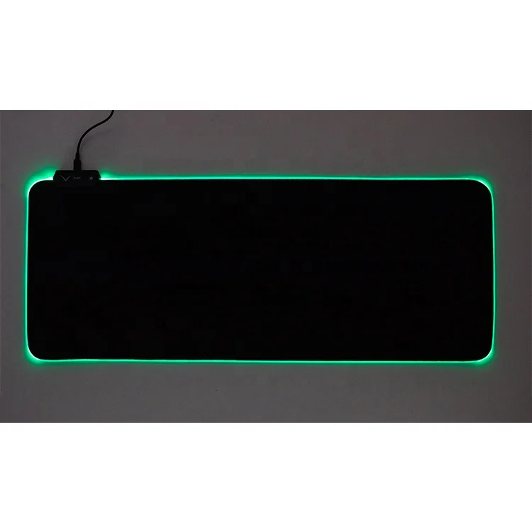 

Customized logo LED light wholesales large RGB glowing gaming mouse pad, All colors is available