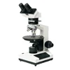 Binocular polarizing microscope with analyzer and polarizer