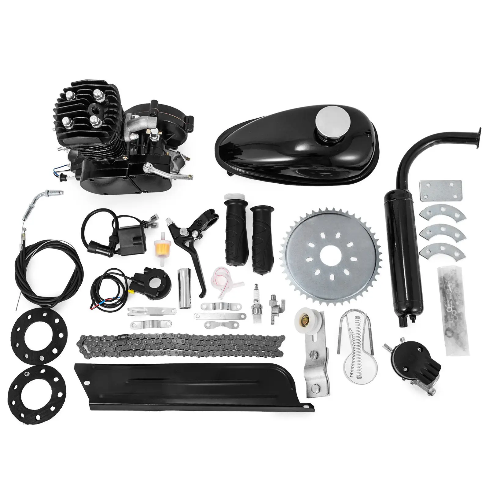 

80CC Motorized Push Bike Motorised Bicycle Petrol Gas Motor Engine kit 2 Stroke, N/a