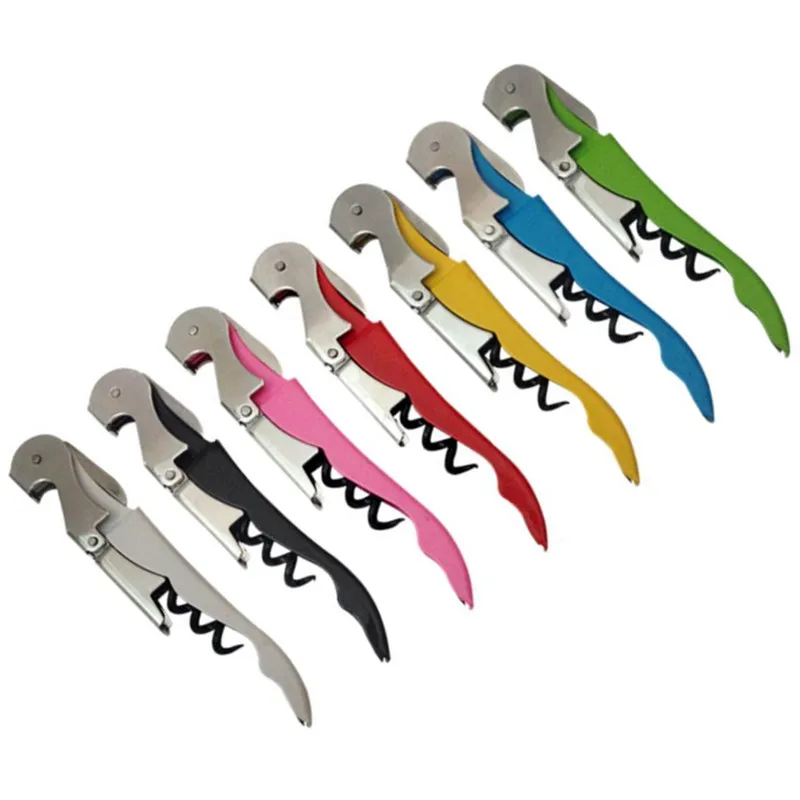 HXY Custom Hot Sell No MOQ 8 Colors Steel Wine Corkscrew / Wine Bottle Opener / Wine Opener For Christmas Gifts