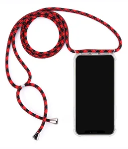 Sikai Shockproof Cell Phone Case With Necklace Rope Phone Shell For Iphone Lanyard Crossbody Necklace Phone Case