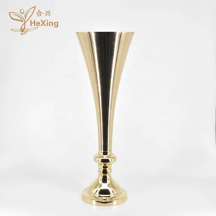 

68cm (26.7 inch) wholesale gold metal wedding table flower holder centerpiece, Gold or silver oem & odm