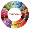 150 Skeins Multi-Color Cross Stitch Thread 6 Strand Floss Embroidery Threads with Color Numbers