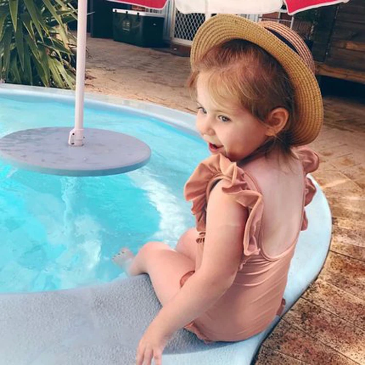 

Free Shipping OEM Custom kids swimwear manufacturer One Piece Cute swimwear baby girls Kids Bathing Suit Children Swimsuits