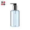 Cosmetic packaging round plastic shampoo bottle hair care oil bottle hand washing liquid body wash pump bottle