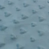 100 Polyester Embossed Love Shaped Super Soft Fabric for Baby