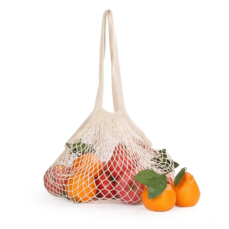 

Shoulder Tote Carry Large Organic White Packaging Reusable Grocery Promotion Mesh Net Cotton Drawstring Draw String Shopping Bag