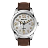 Wholesale custom Vintage 316L stainless steel 24 hour leather mechanical automatic military pilot watch mens for sale