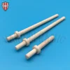 alumina and zirconia ceramic threaded shafts