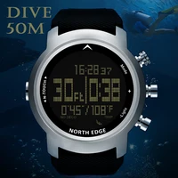 

Men Diver Watch Waterproof 100M Smart Digital Watch Sport Military Army Diving Watch Altimeter Barometer Compass Clock NORTHEDGE