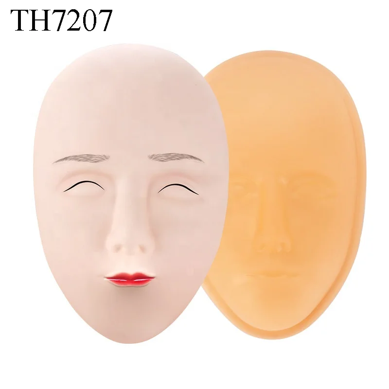 

Yellow Soft Silicone Gel Face Practice Skin Plastic Hard Mold 3D Eyebrow Lip Microblading Accessory Tool Tattoo Artificial Skin