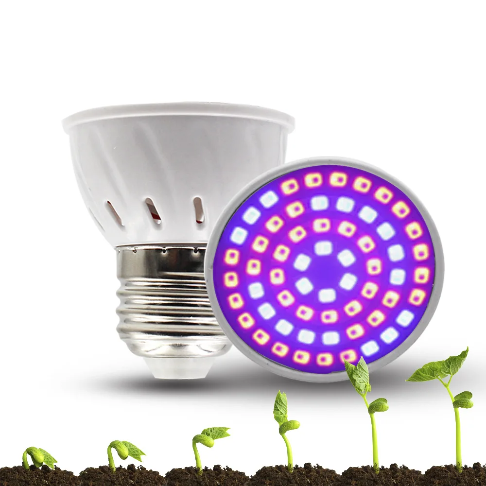 
LED Plant Growing Lamp 110V/220V Full Spectrum E27 E26 LED Grow Light Indoor Plant Bulb For Hydroponics Grow Tent Lighting Bulbs 