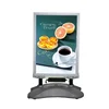 glossy poster board led illuminated pavement signs outdoor advertising with water stand