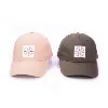 Custom Wholesale Cheap 6 Panel 100% Cotton Woven Label Mens Sport Cap Hat