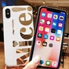 Creative hot stamping text phone case for 7th generation all-inclusive protective cover for iPhone XR/MAX6.5 anti-fall IMD tide
