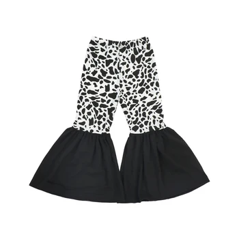cow print flare pants