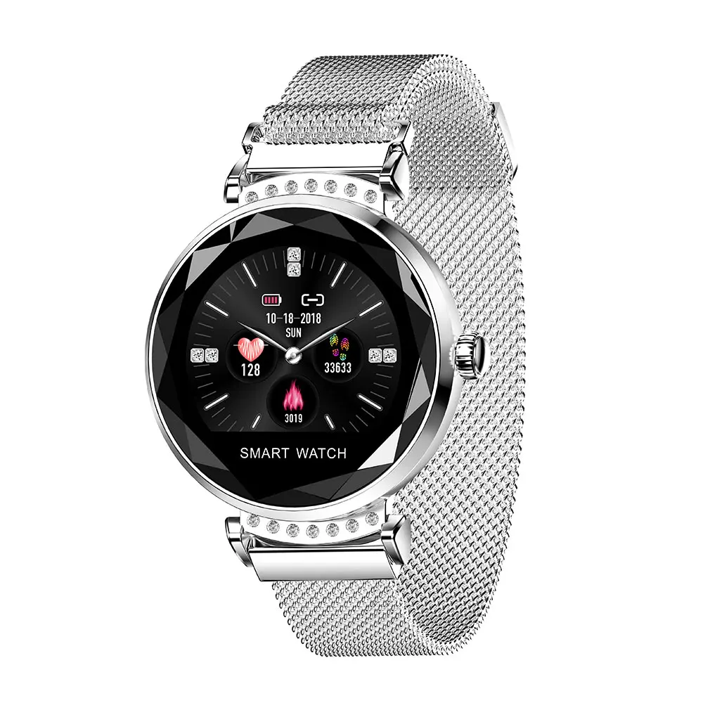 24 hours continue Heart rate detection Blood pressure test Android smartwatch Fashion smart watches for women