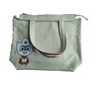 pp webbing handle with inside pocket Heavy duty women cotton canvas shopping bag