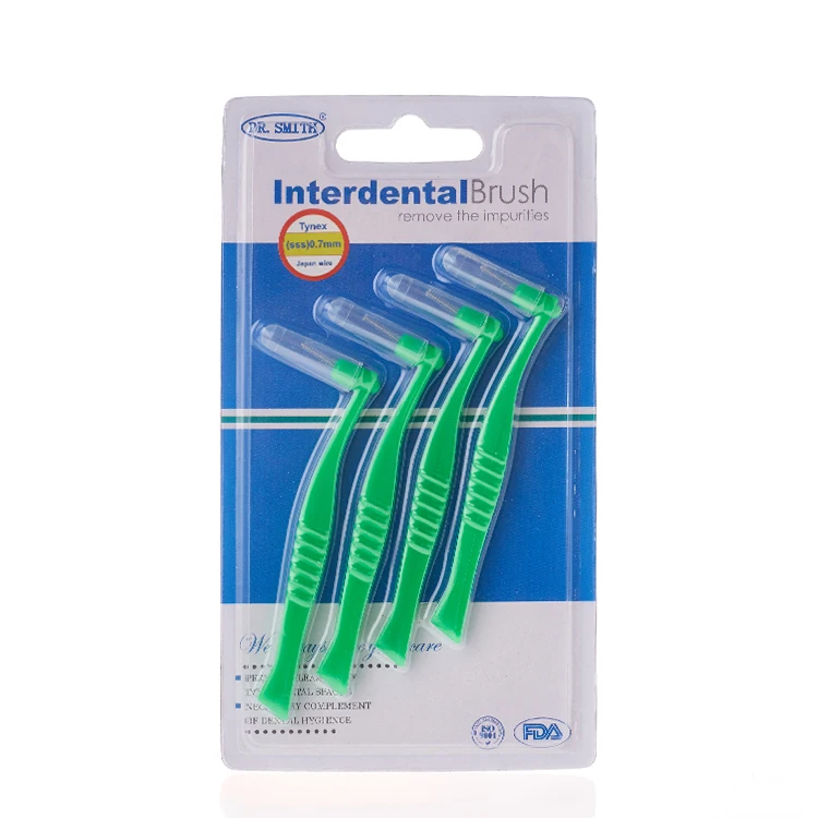 

New style Toothbrush Transparent Disposable Interdental Brush, Customized color