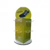 Recycled corrugated counter top socks peg hook display stand cardboard rotating counter display