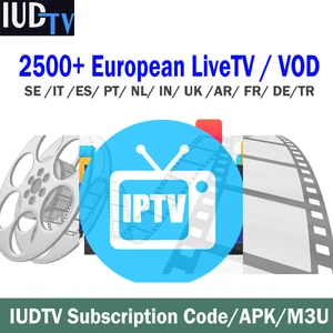 24 Hours Free Test Code Africa IPTV Account Abonnement IUDTV Arabic French Indian1 Year Smart TV M3U A Year IUDTV IPTV